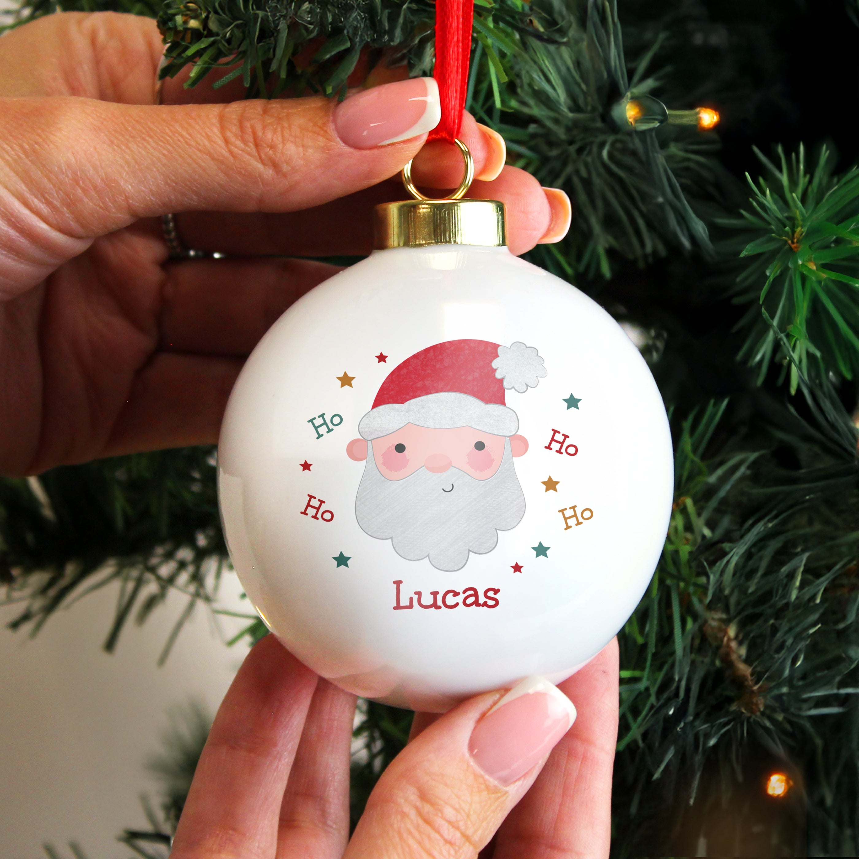 Personalised Santa Christmas Bauble