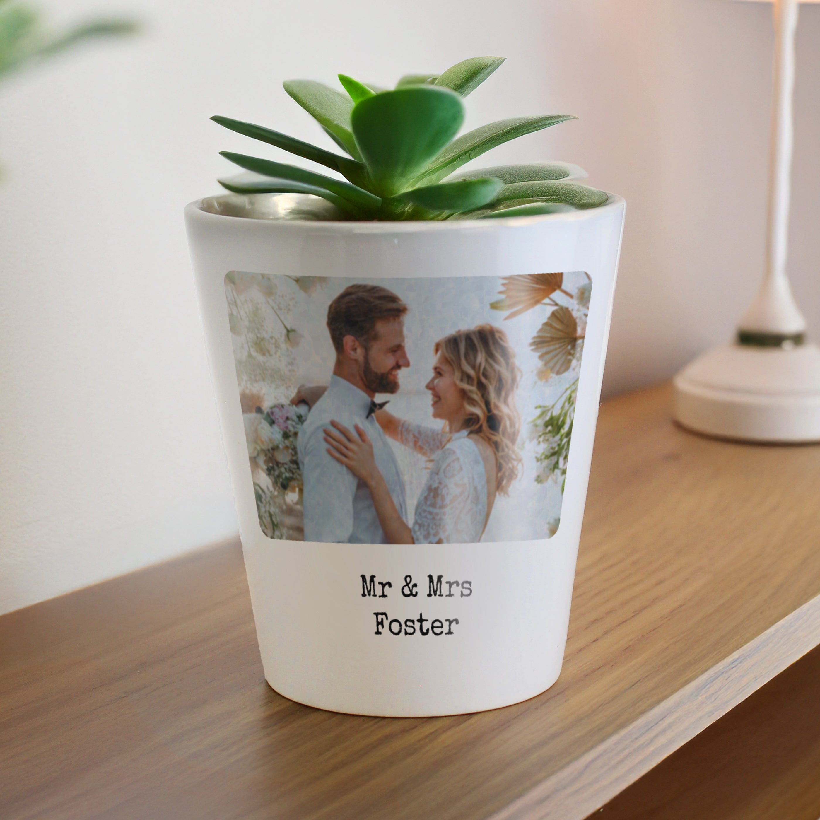 Personalised Photo Upload Plant Pot