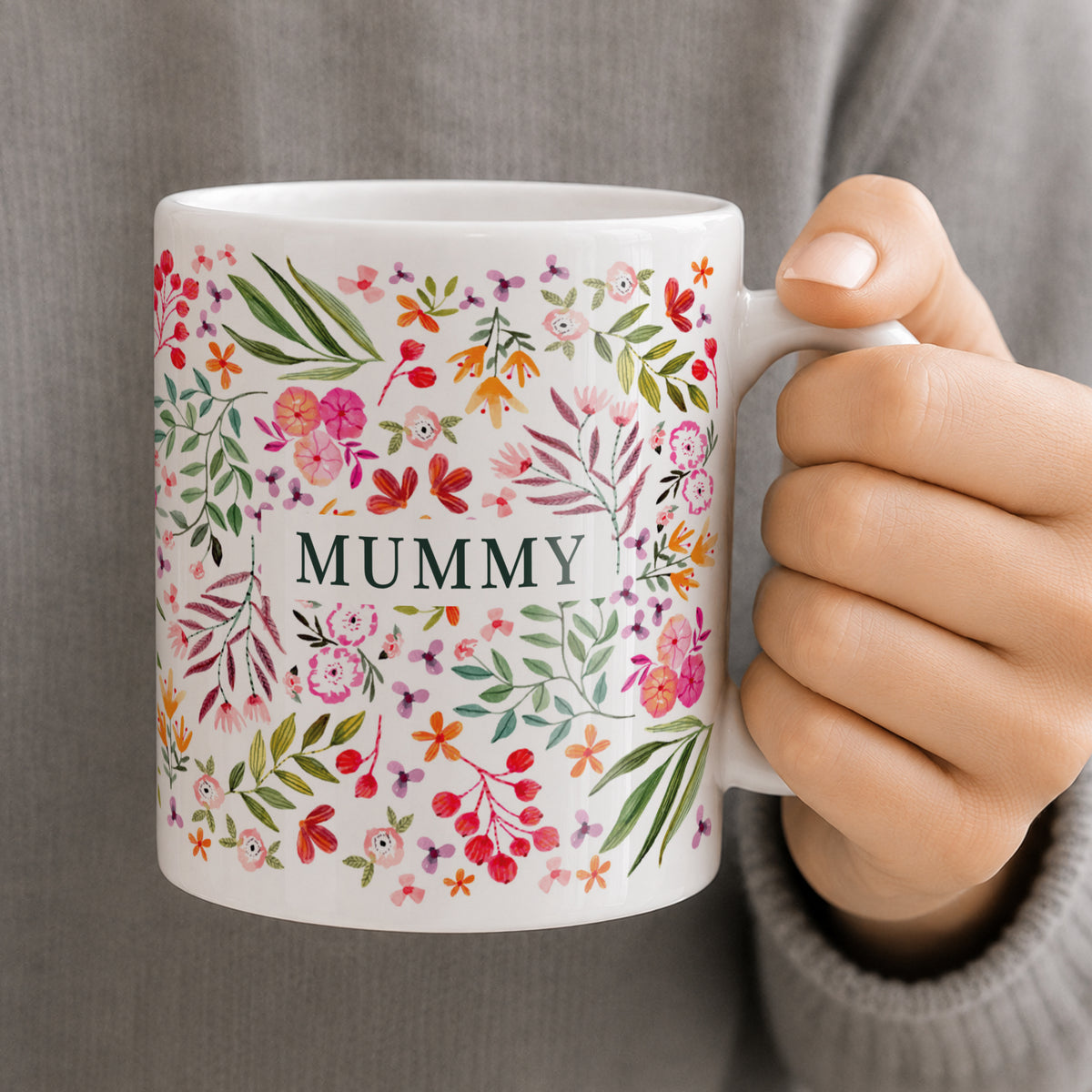 Personalised Floral Pattern Mug