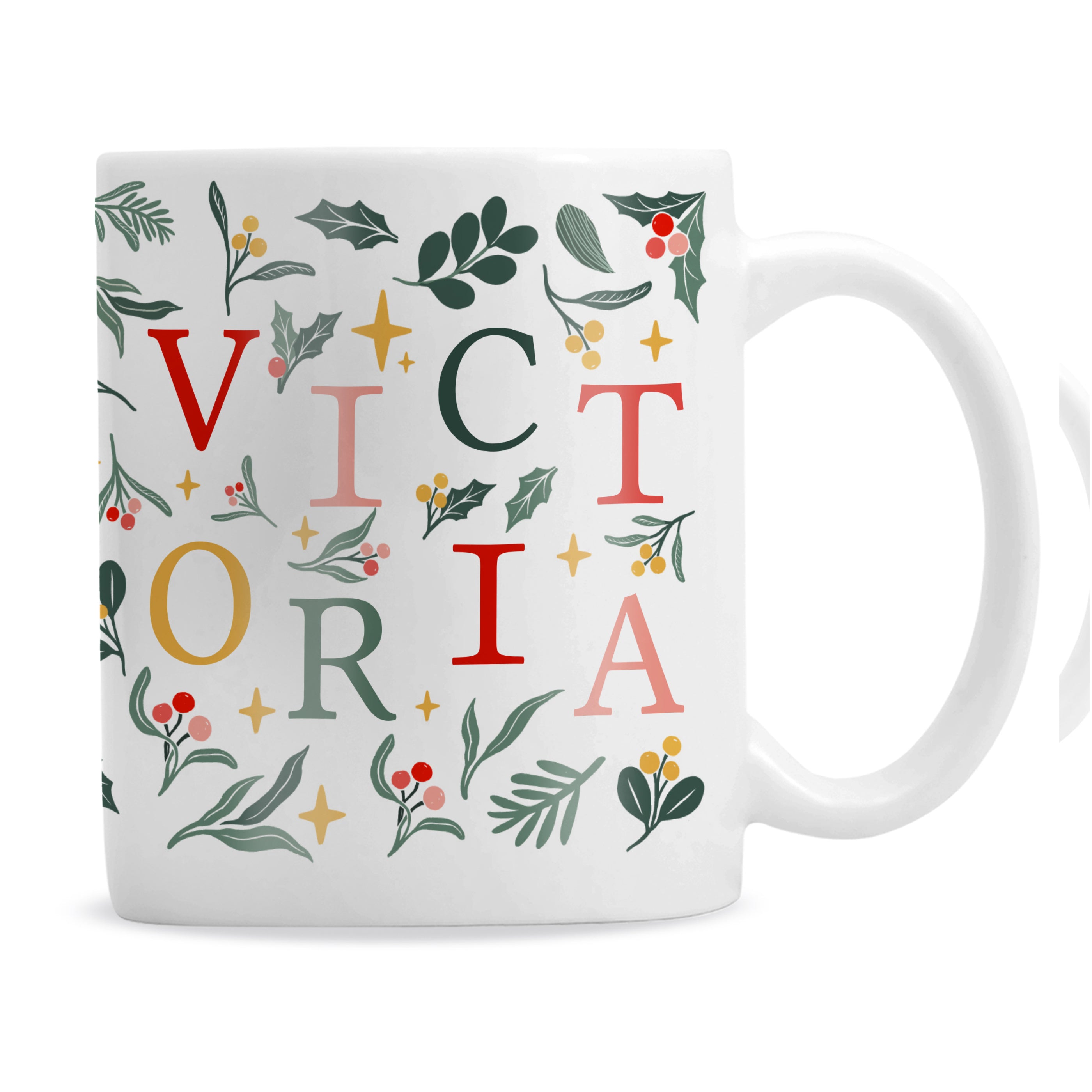 Personalised Christmas Pattern Mug
