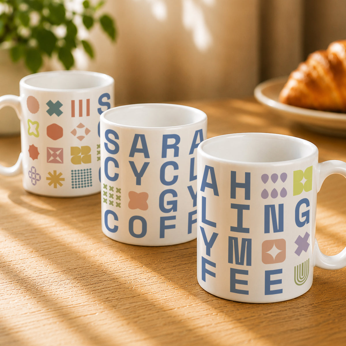 Personalised Hobbies Blue Mug