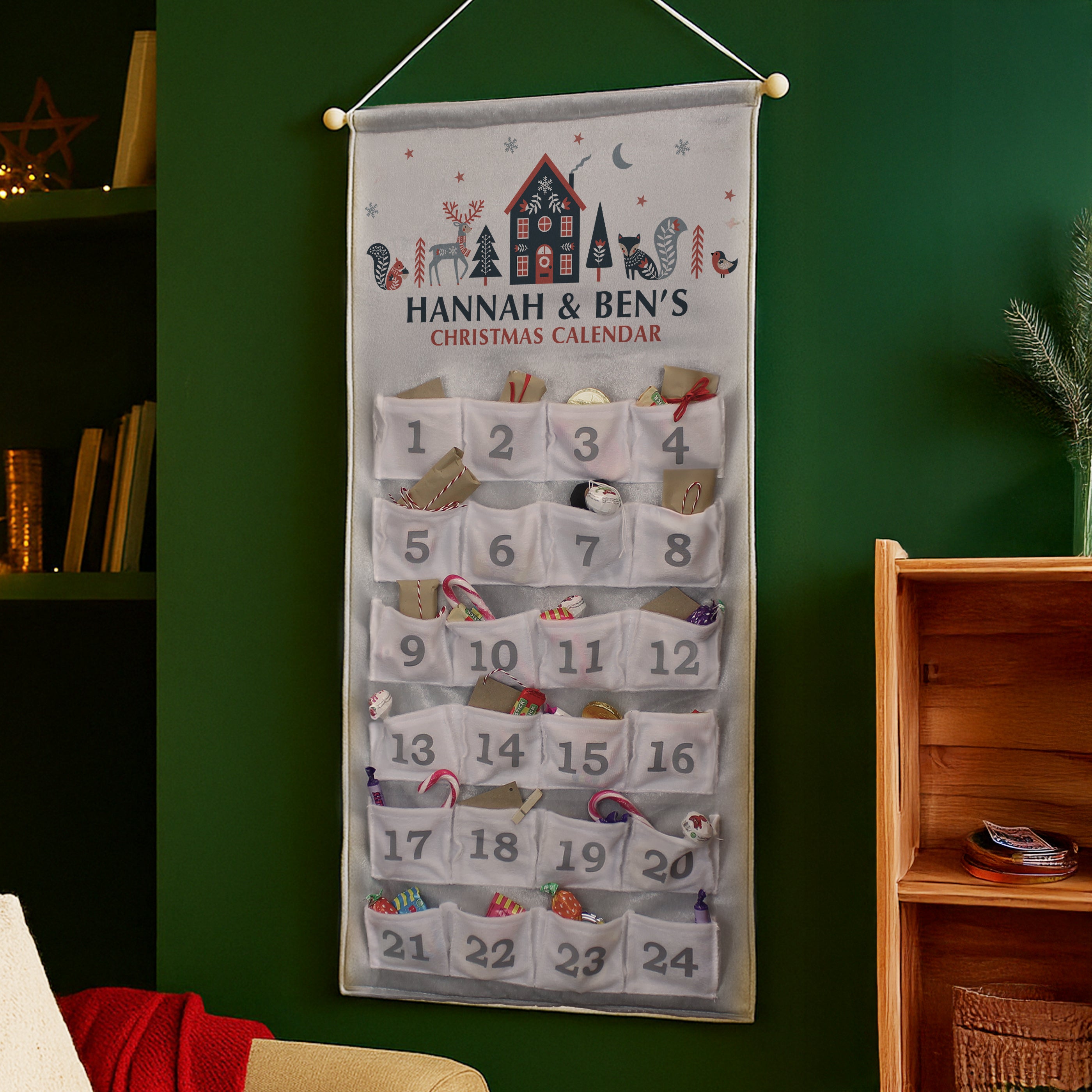 Personalised Christmas Home Advent Calendar