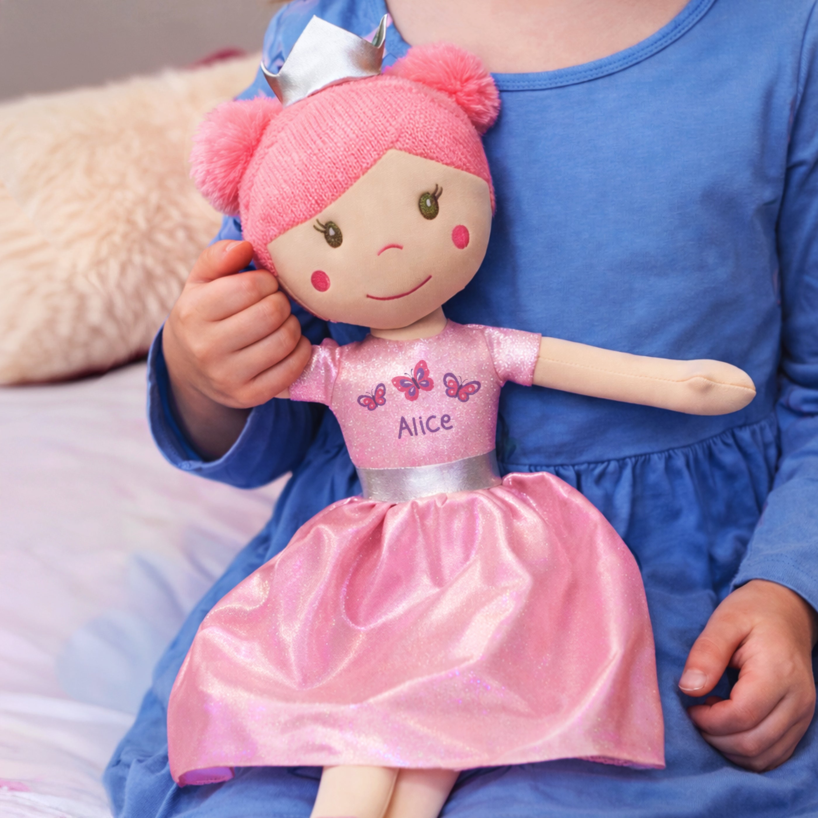 Personalised Butterfly Princess Rag Doll