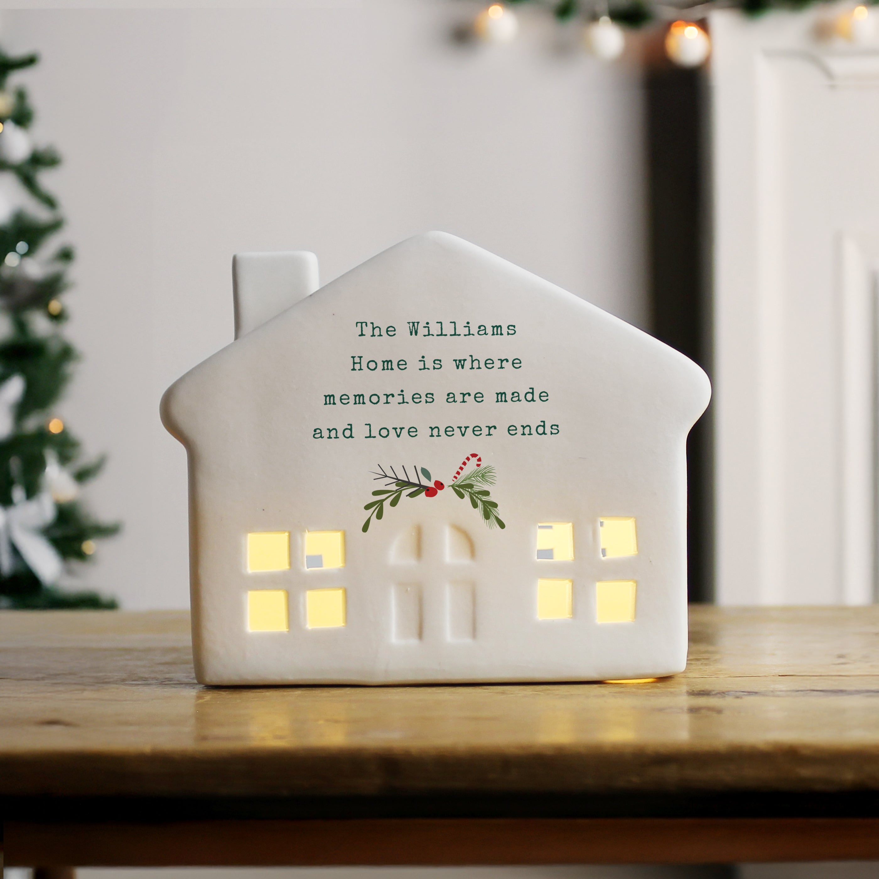 Personalised Christmas LED House