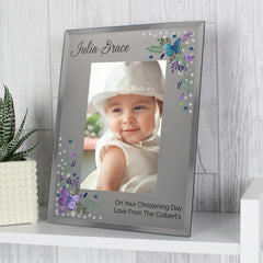 Personalised Butterfly 6x4 Glass Photo Frame