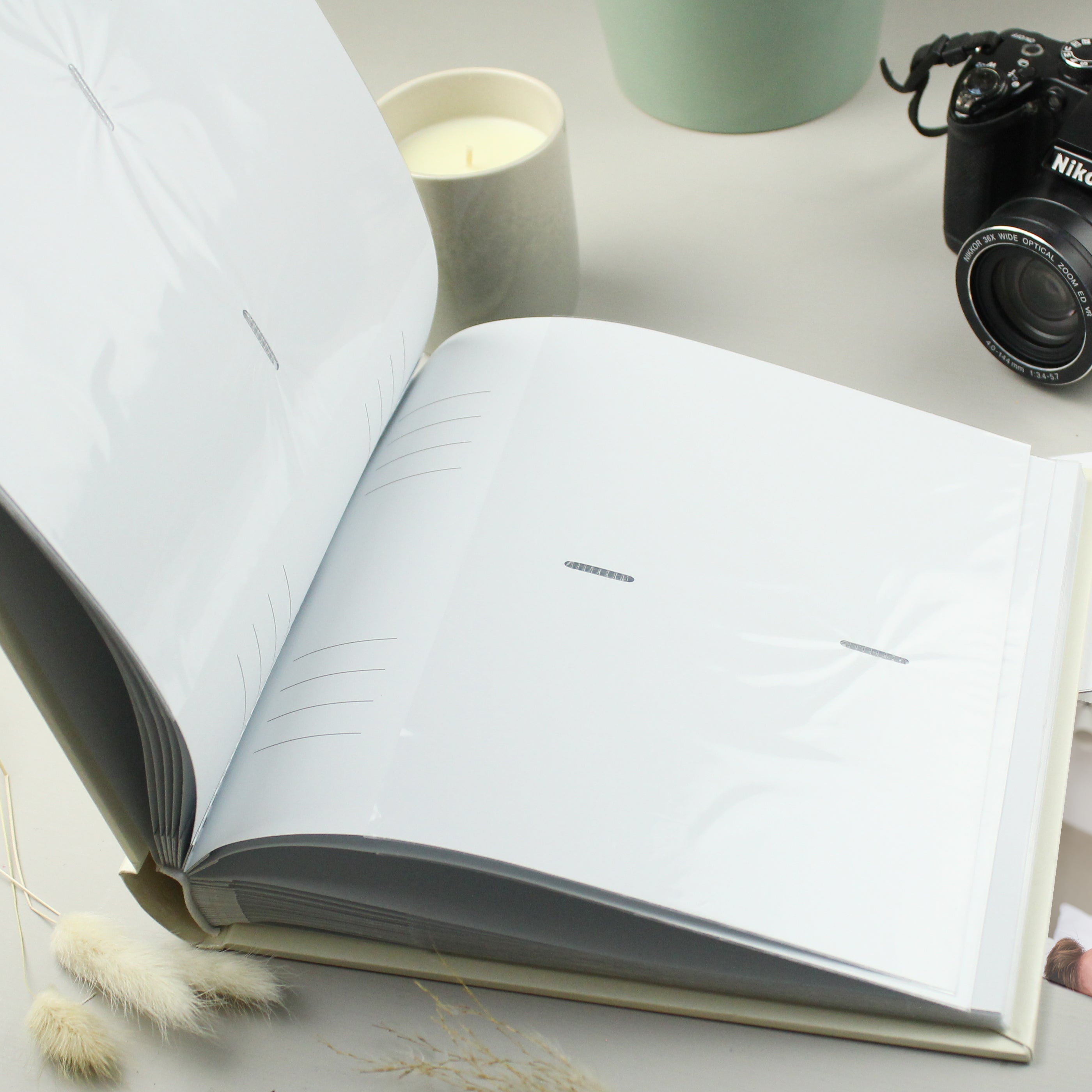 Personalised Black & Gold Free Text Square Album