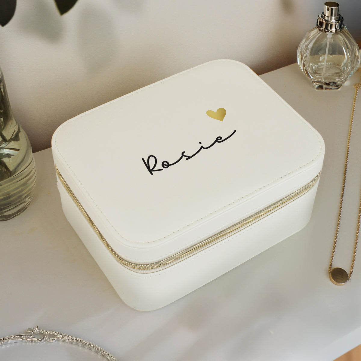 Personalised Leatherette Jewellery Box