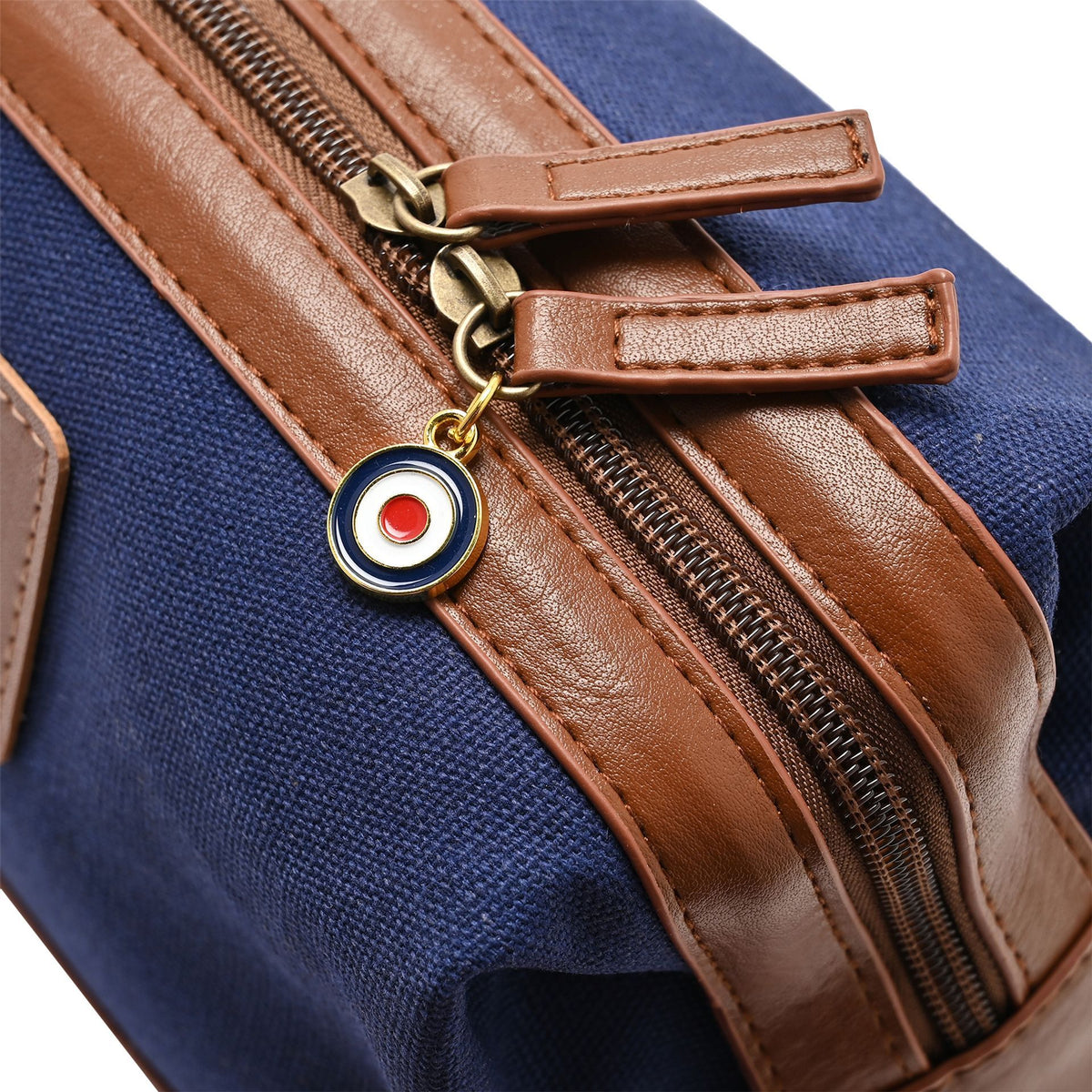 RAF Canvas & Faux Leather Washbag - Red Arrows