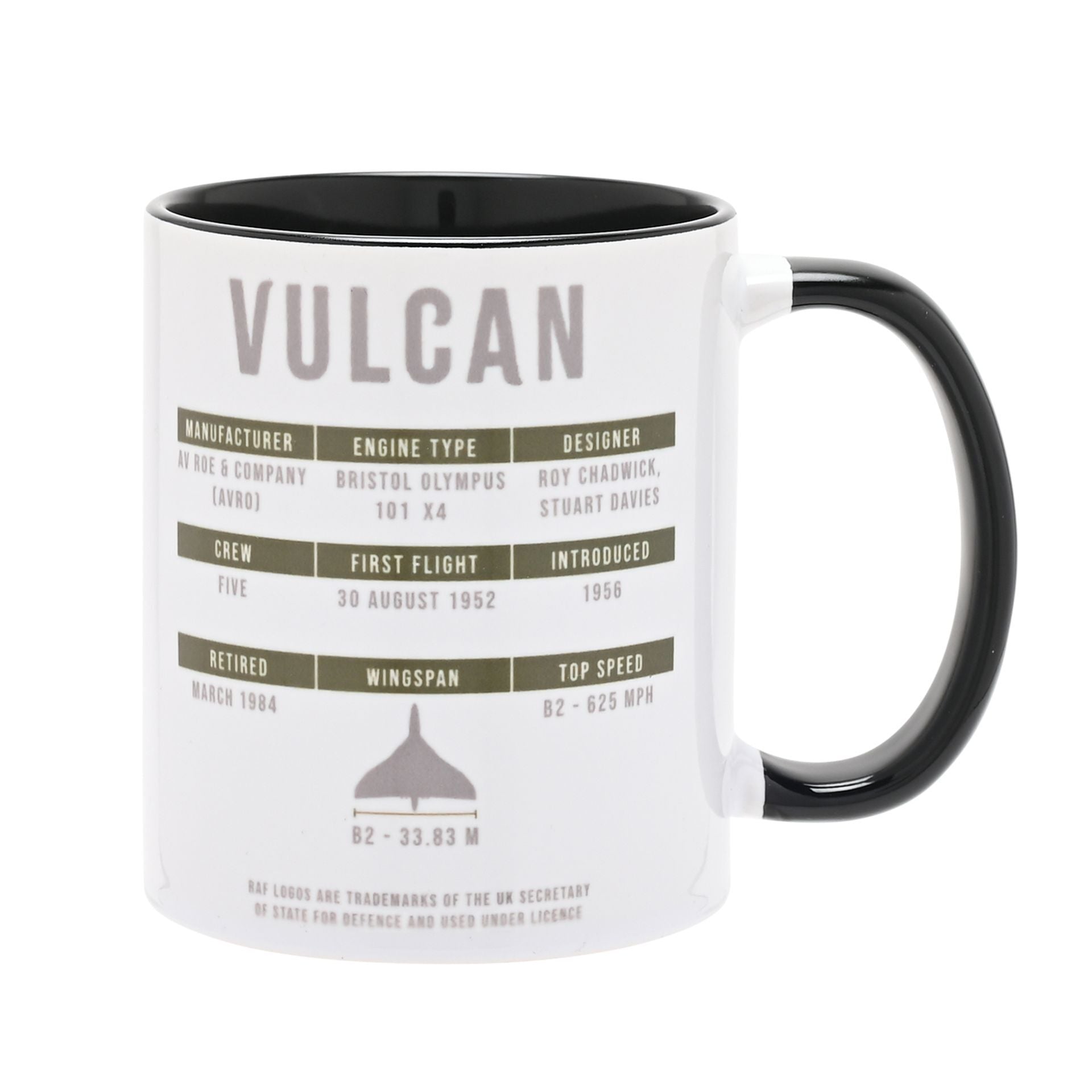 RAF Printed Mug - Vulcan
