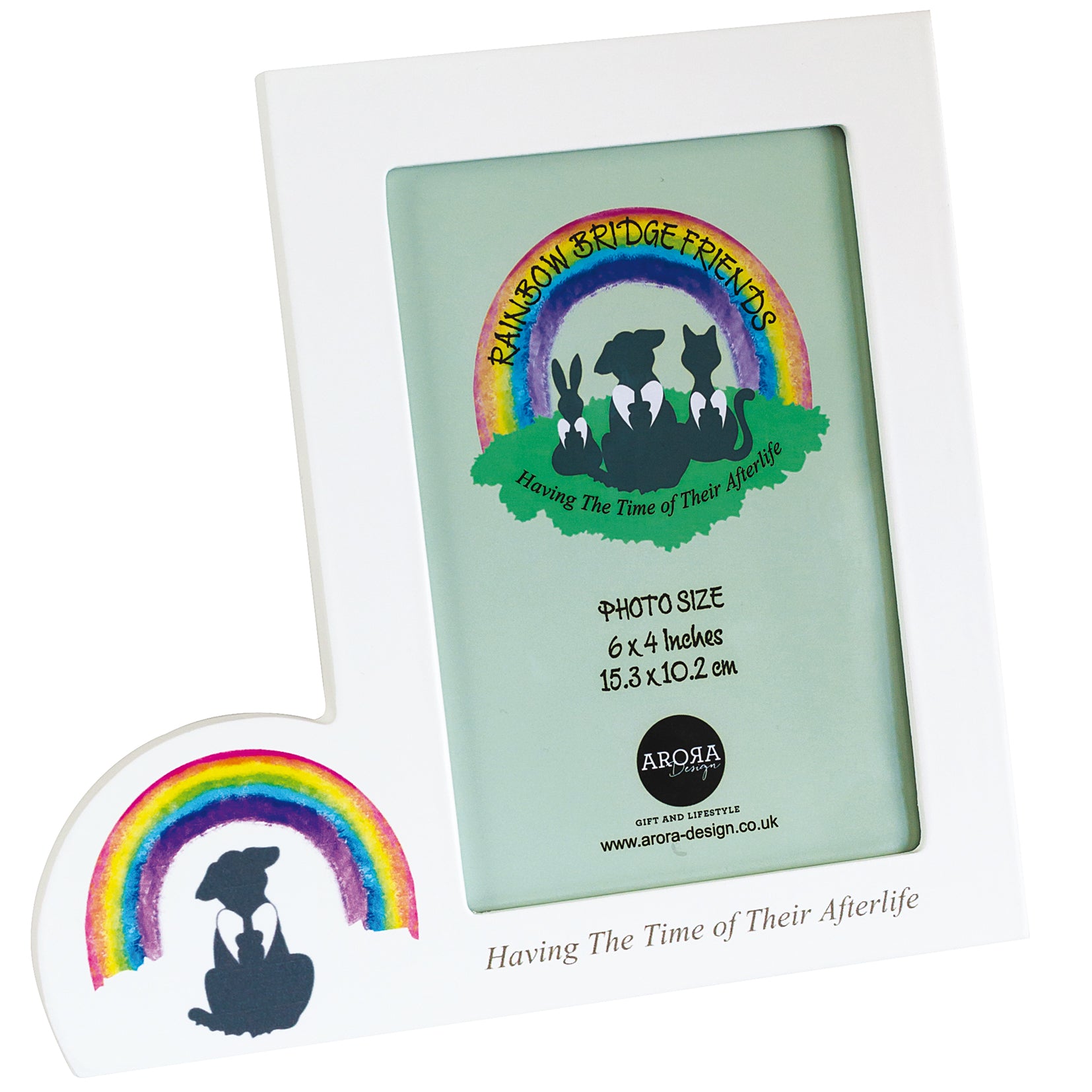 Rainbow Bridge Memorial Dog Photo Frame Portrait