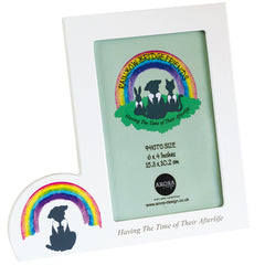 Rainbow Bridge Memorial Dog Photo Frame Portrait