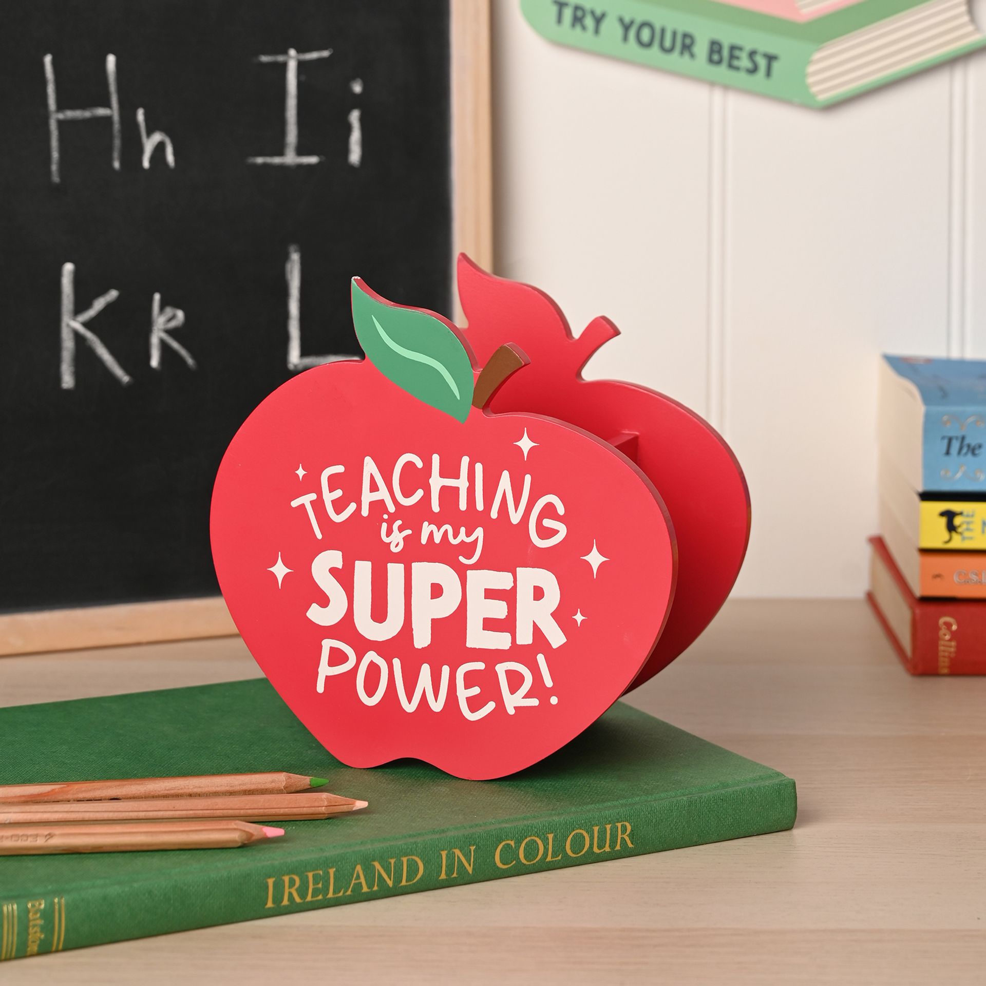 School Years Apple Teacher Pen Pot