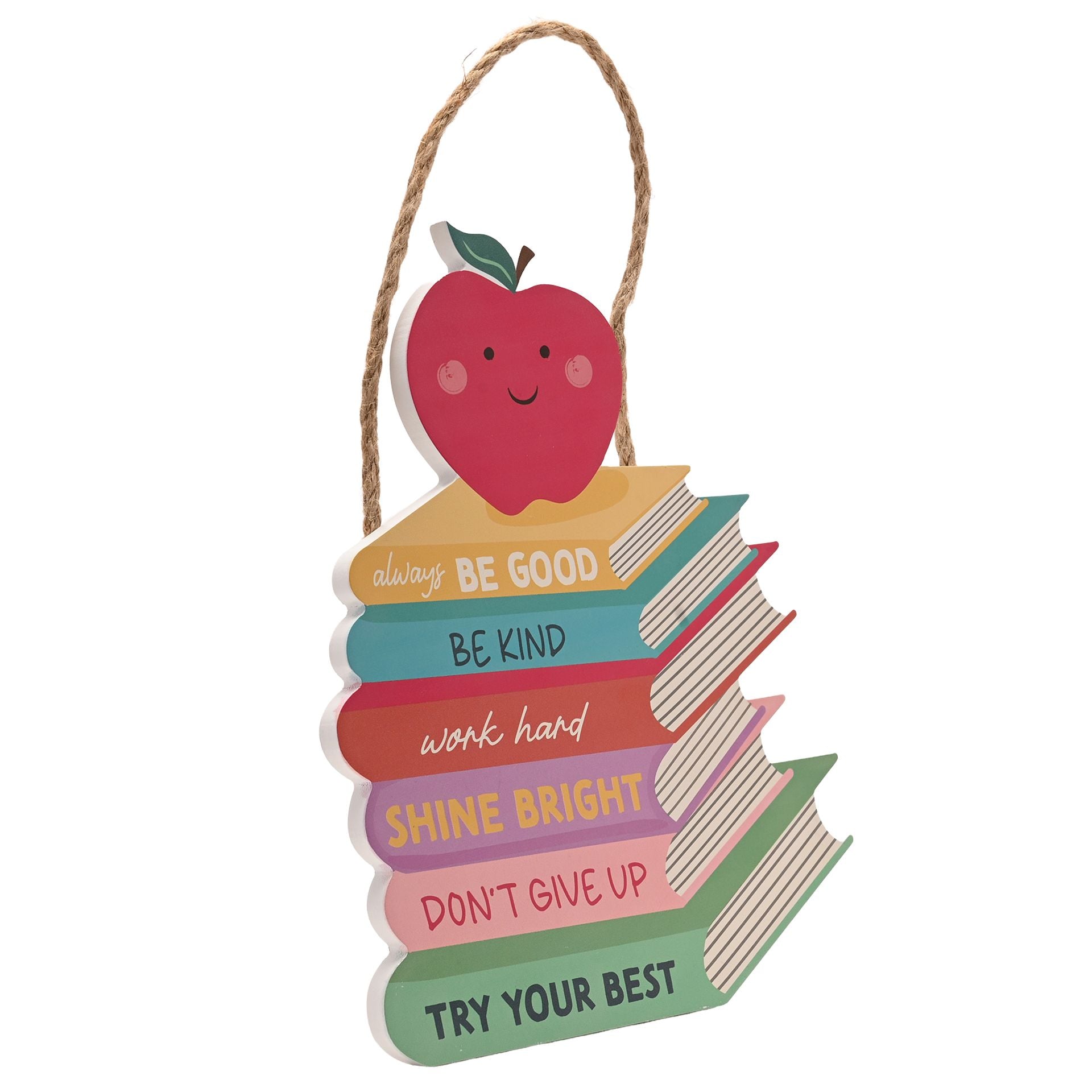 School Years Apple & Books Plaque - Inspire