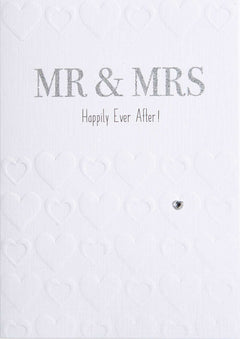 Mr & Mrs Happily Ever After Wedding Day Card