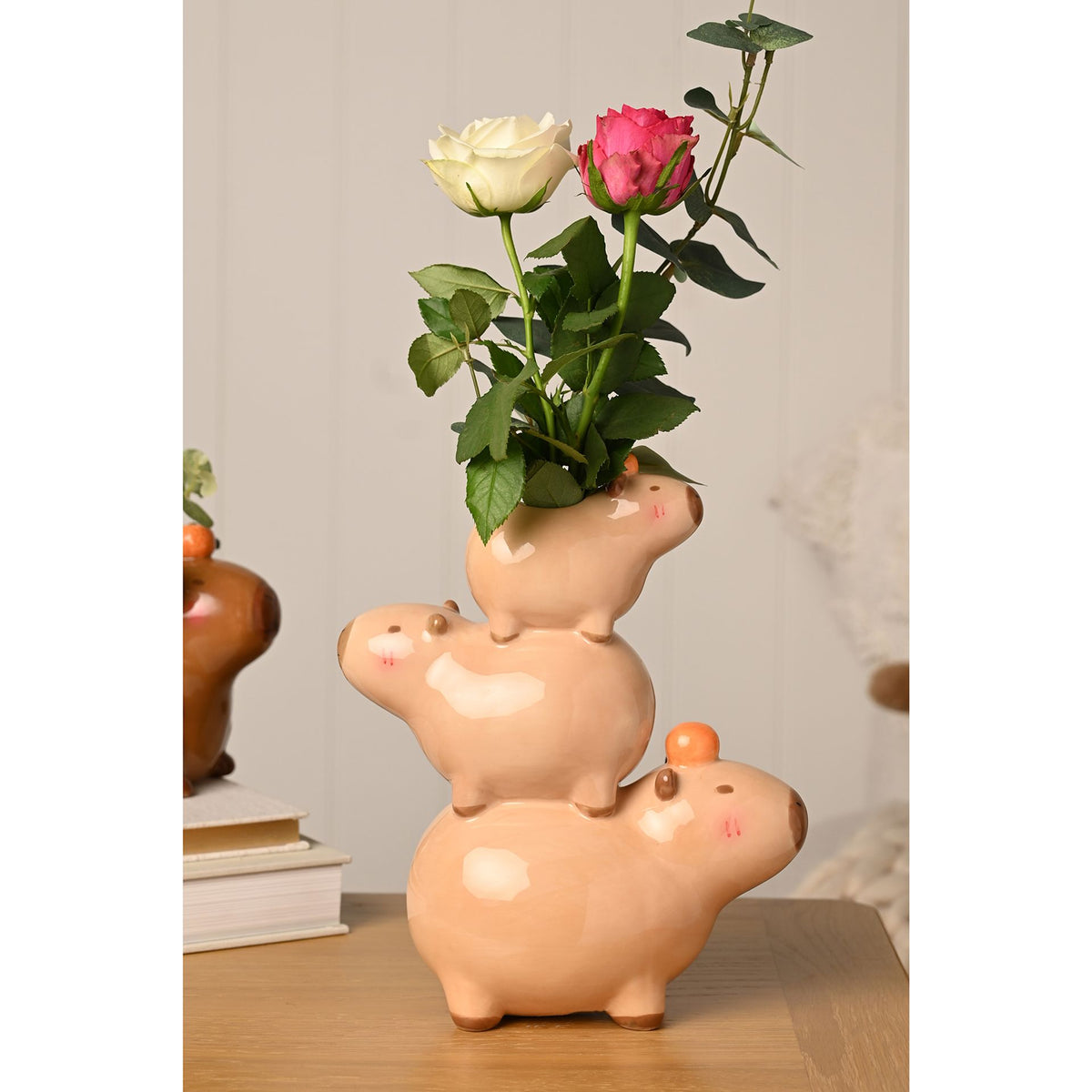 The Feel Good Club Capybara Stack Vase