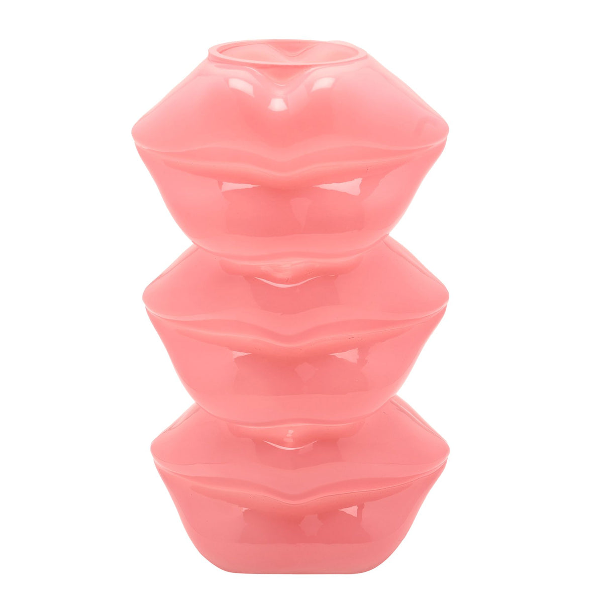 The Feel Good Club Glass Lip Stack Vase