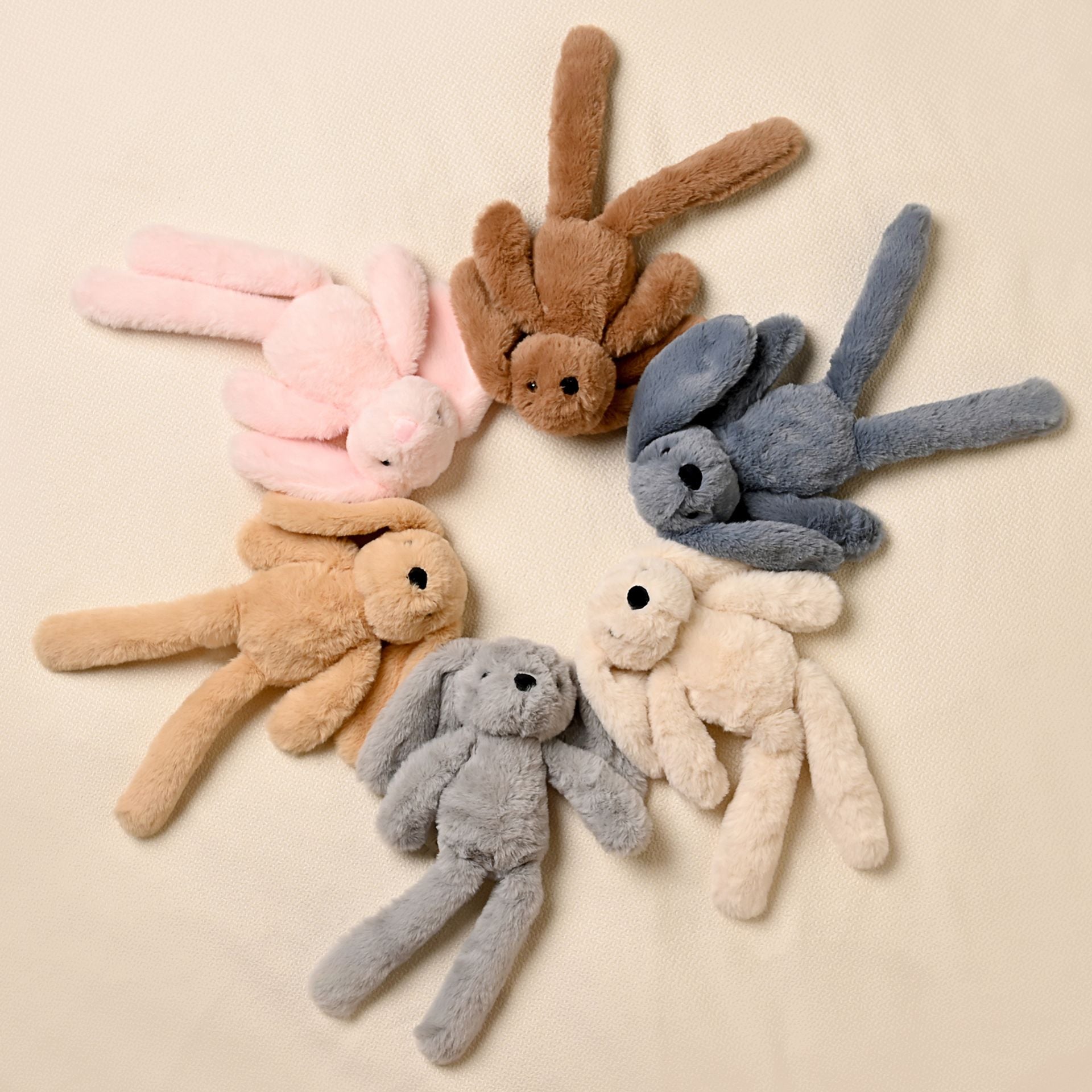 Theo The Plush Long  Leg Grey Bunny  35 cm