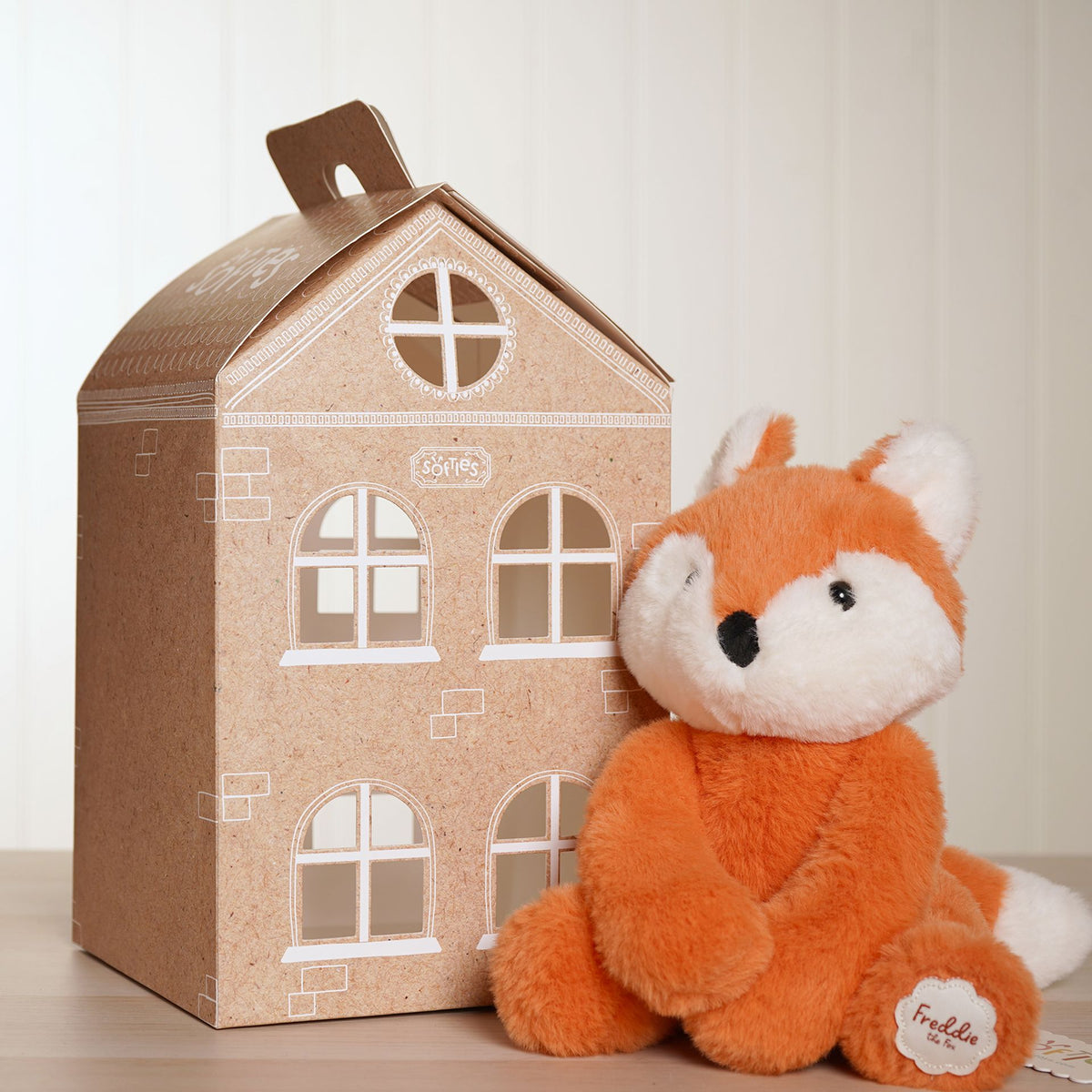 Freddie The Plush Sitting Brown Fox 22 cm