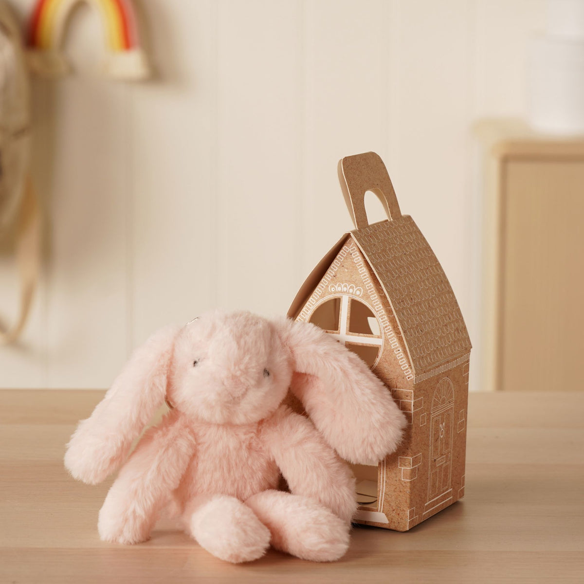 Katie The Plush Light Pink Bunny Keyring