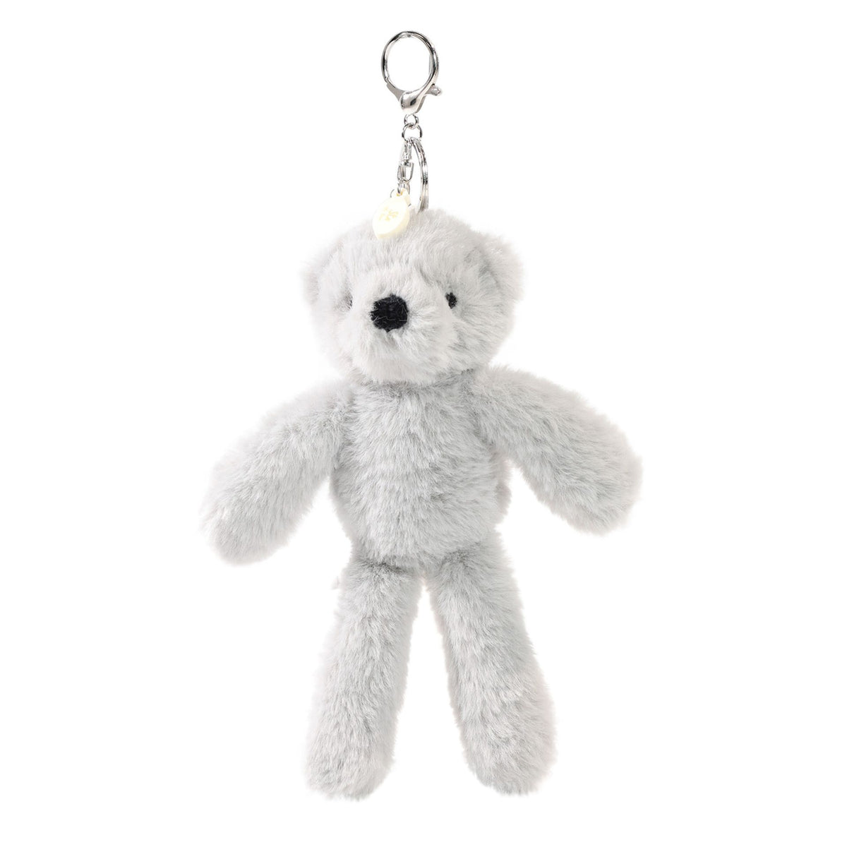 Ste The Plush Light Grey Bear Keyring