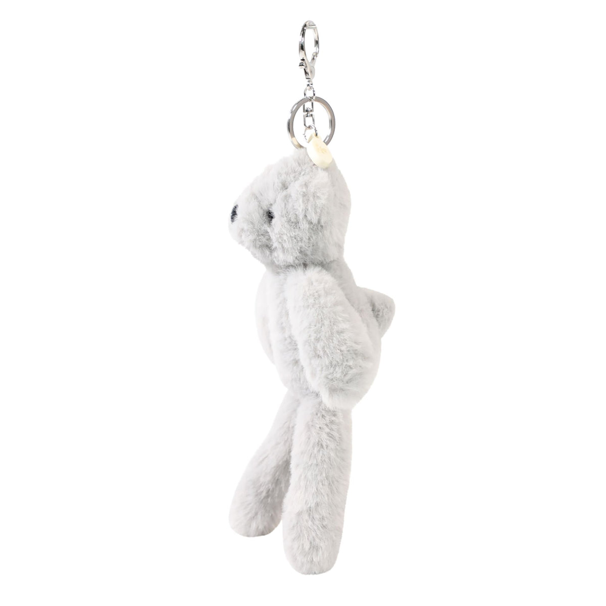 Ste The Plush Light Grey Bear Keyring