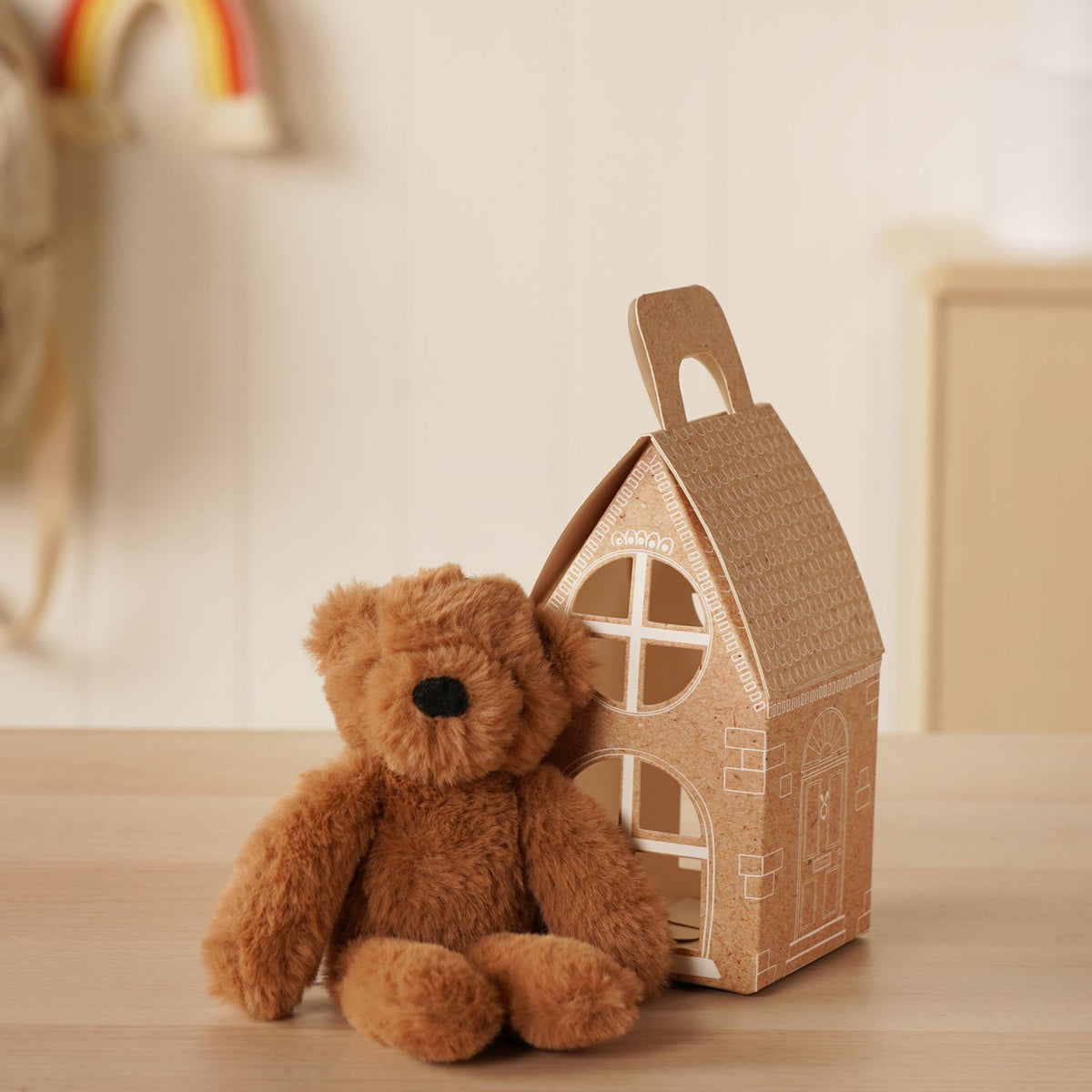 Hampton The Plush Dark Brown Bear Keyring