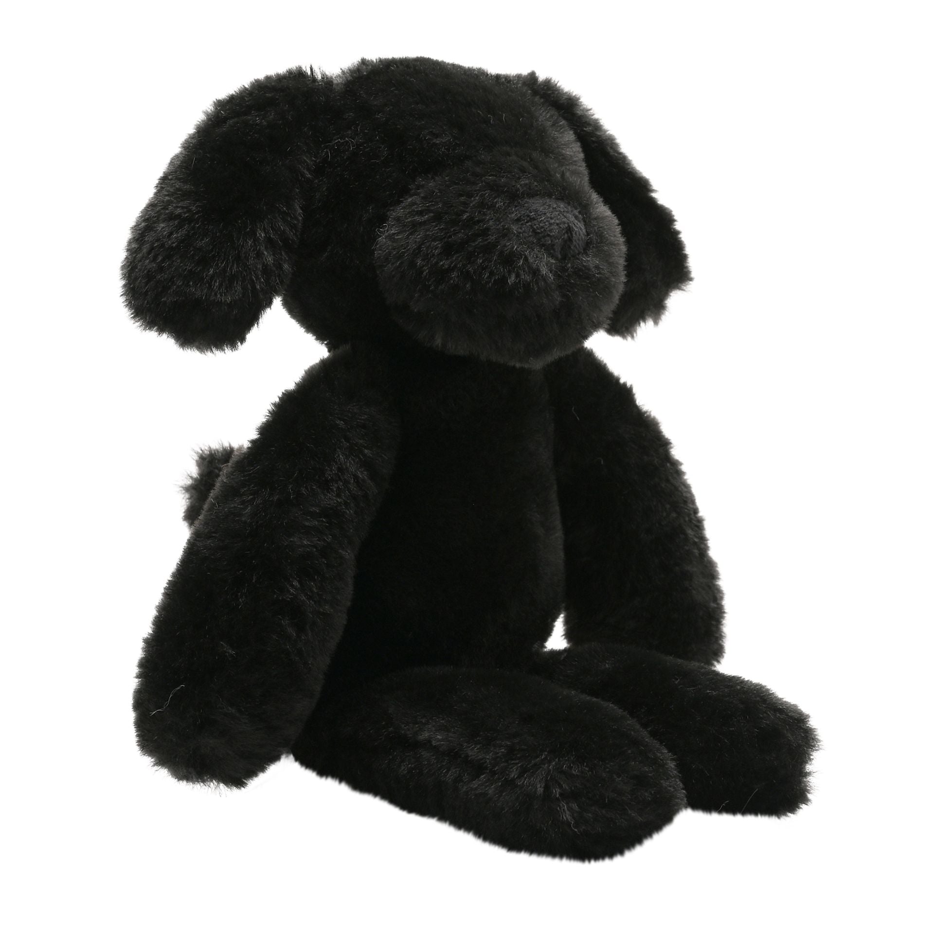 Monty The Plush Long Leg Black Puppy 30cm