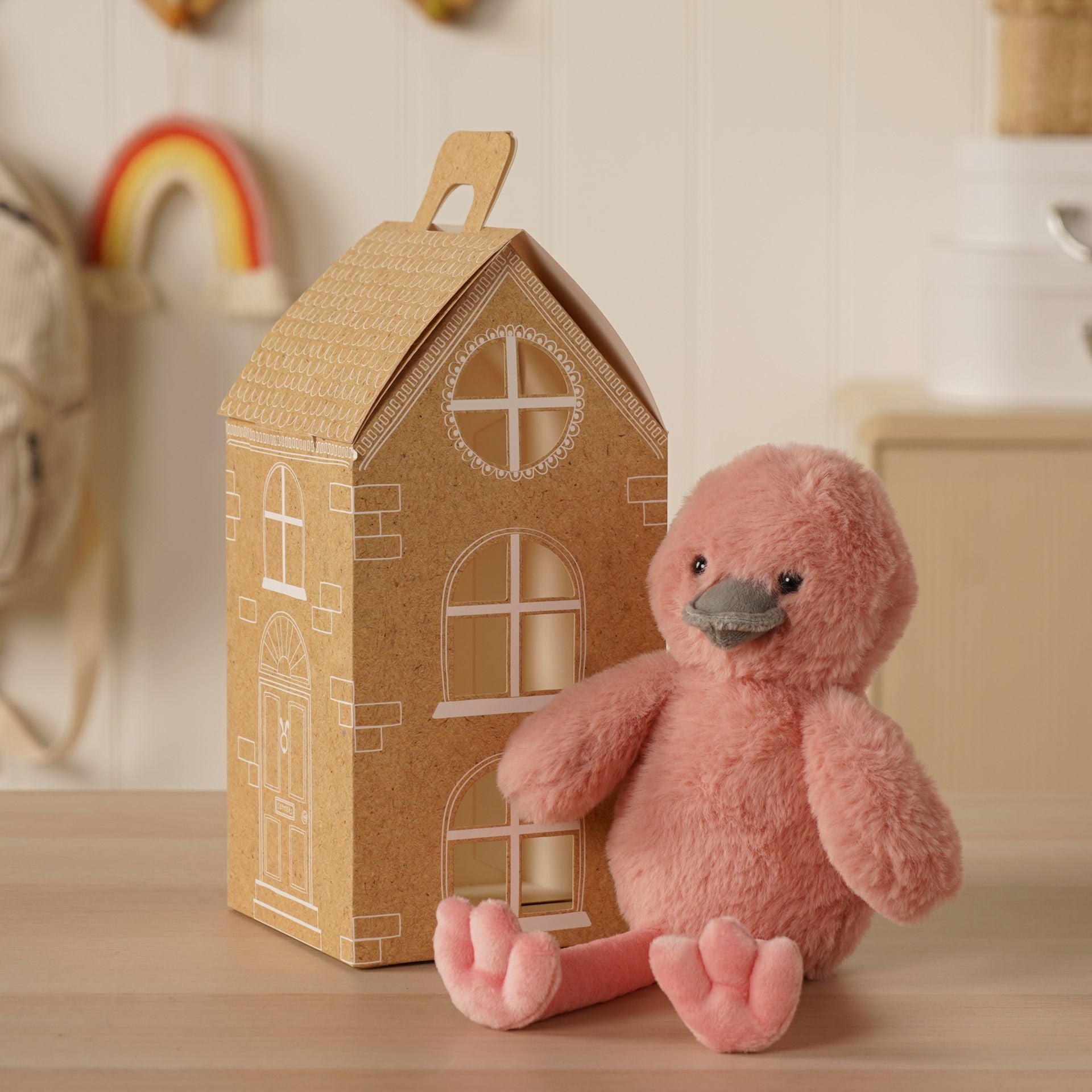Flo The Plush Long Leg Flamingo Chick 30cm