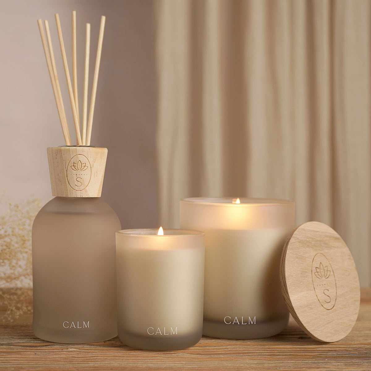 Serenity Calm Candle 270g Lavender, Vanilla, Patchouli