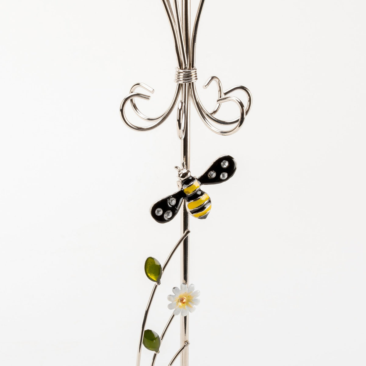 Sophia Classic Glass & Wire Bumble Bee Jewellery Holder