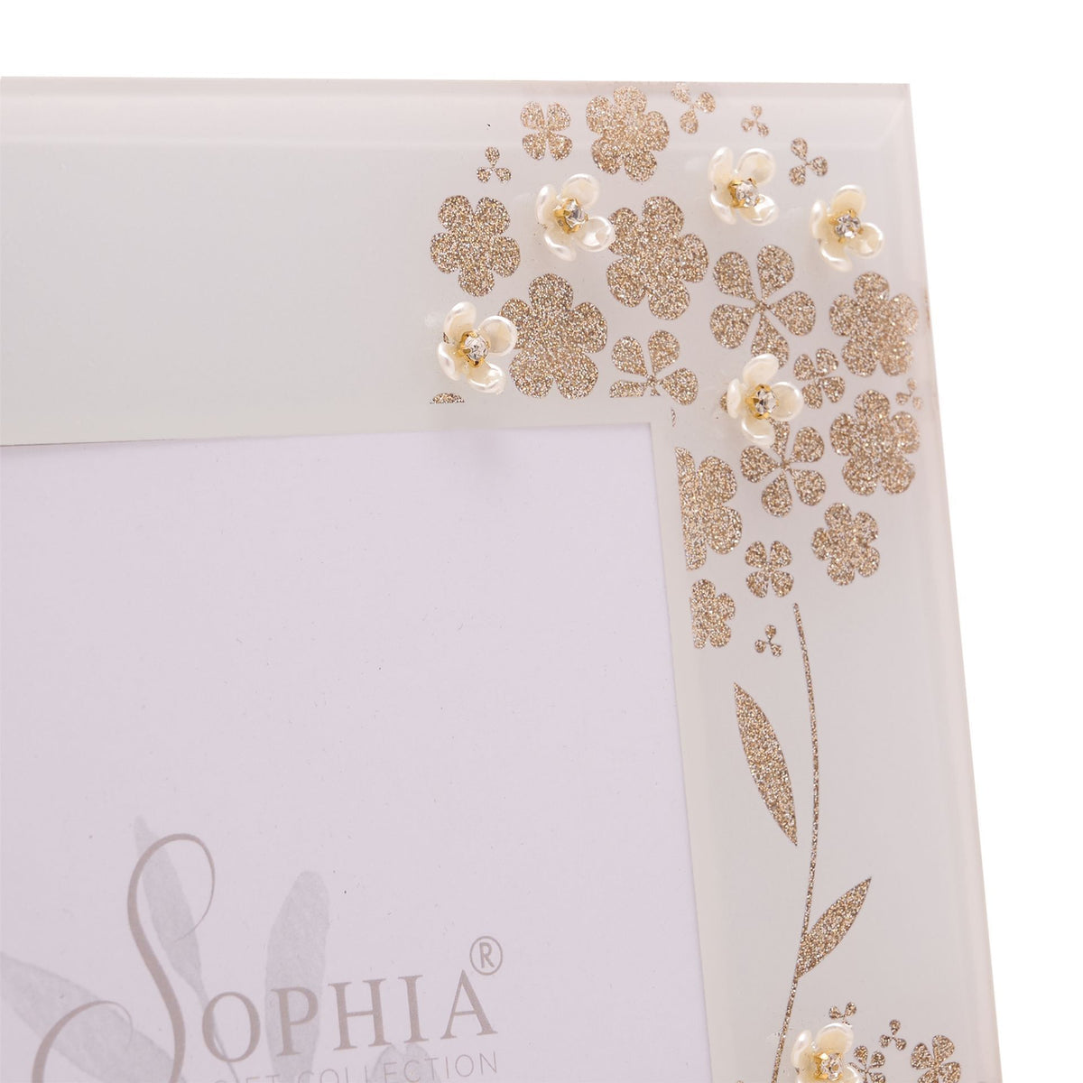 Sophia Glitter Butterfly Photo Frame 5" x 7"