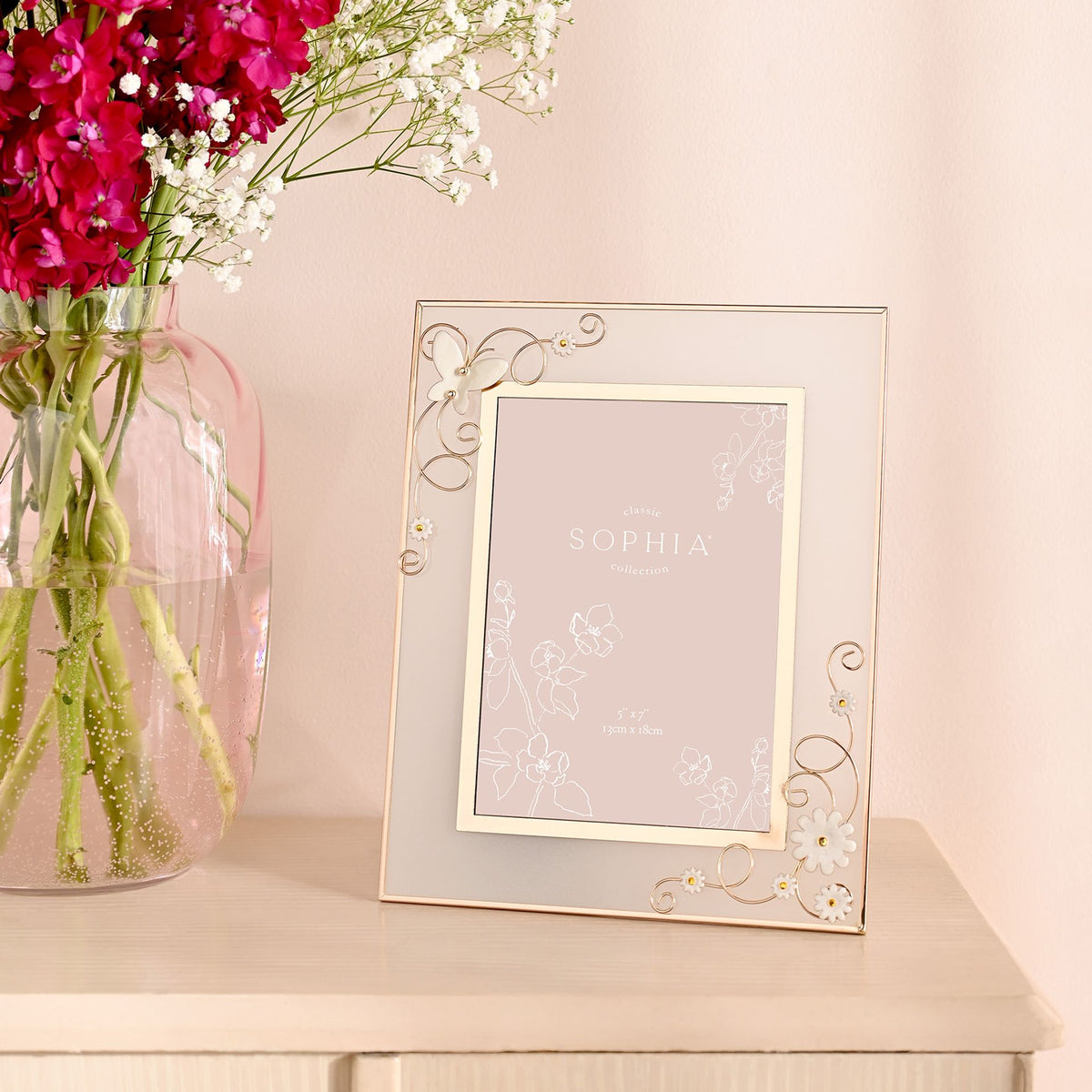Sophia Classic Champagne Meadow Photo Frame 5" x 7"