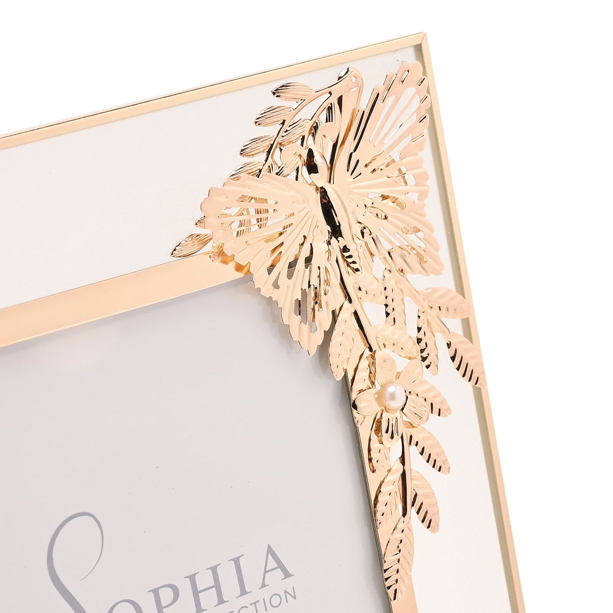Sophia Classic Gold Butterfly Photo Frame 5" x 7"