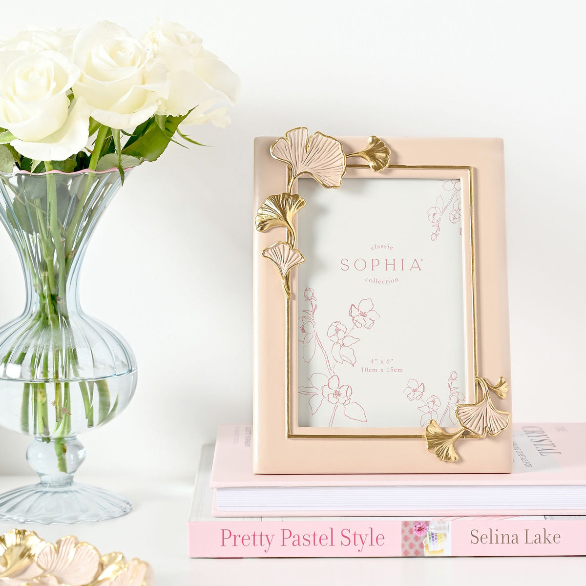 Sophia Classic Ginkgo Blush Photo Frame 4" x 6"