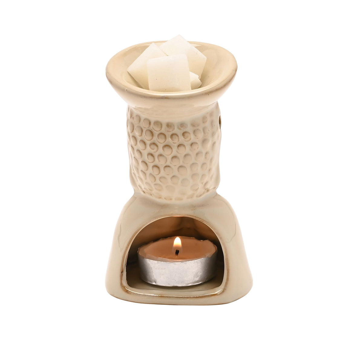 Serenity Buddha Oil Burner - Cream