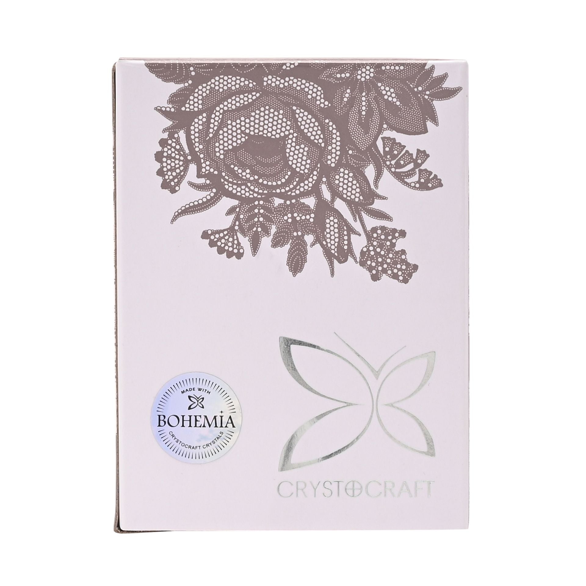 Crystocraft Chrome Plated Circle 2 Hearts - 40th Anniversary