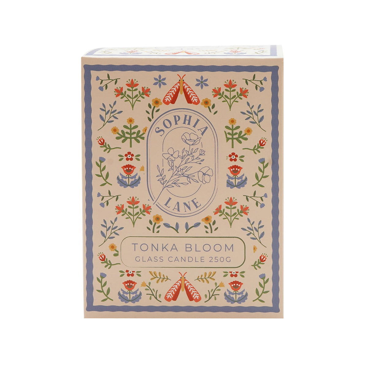 Sophia Lane Tonka Bloom Floral Candle - 250g