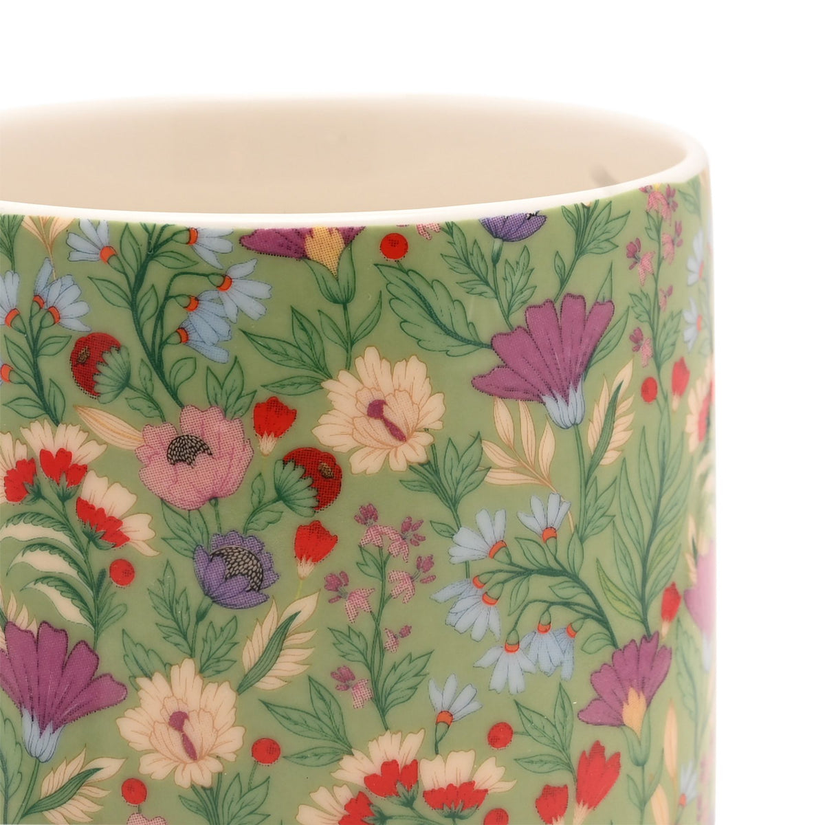 Sophia Lane 10oz Bone China Mug - Green Floral