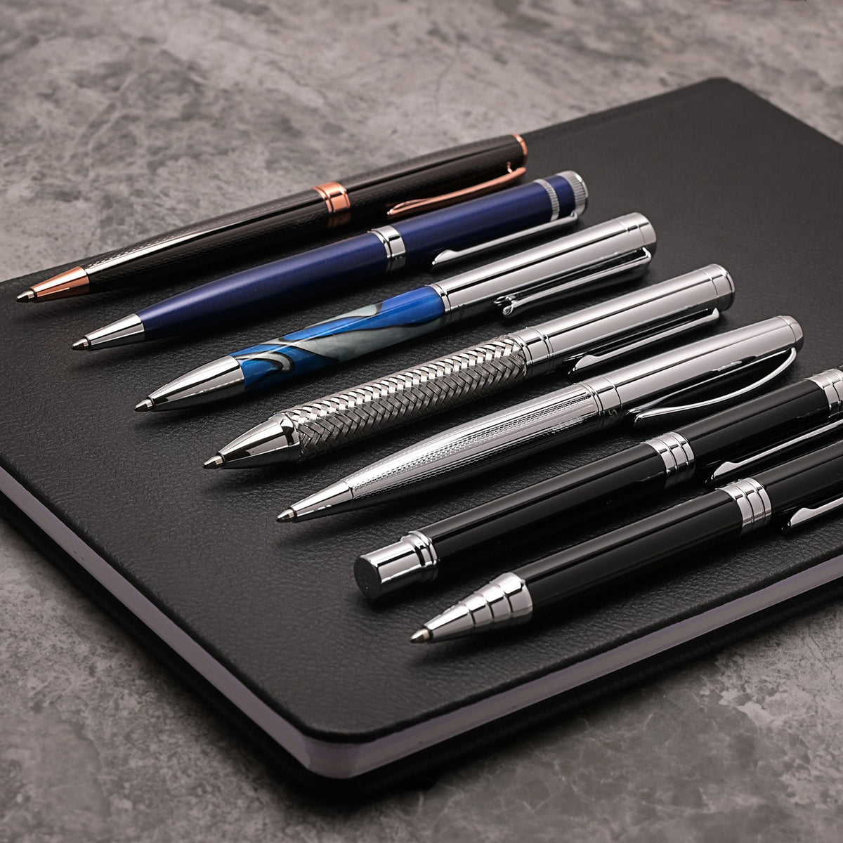 Stratton Ballpoint Pen - Black & Gold
