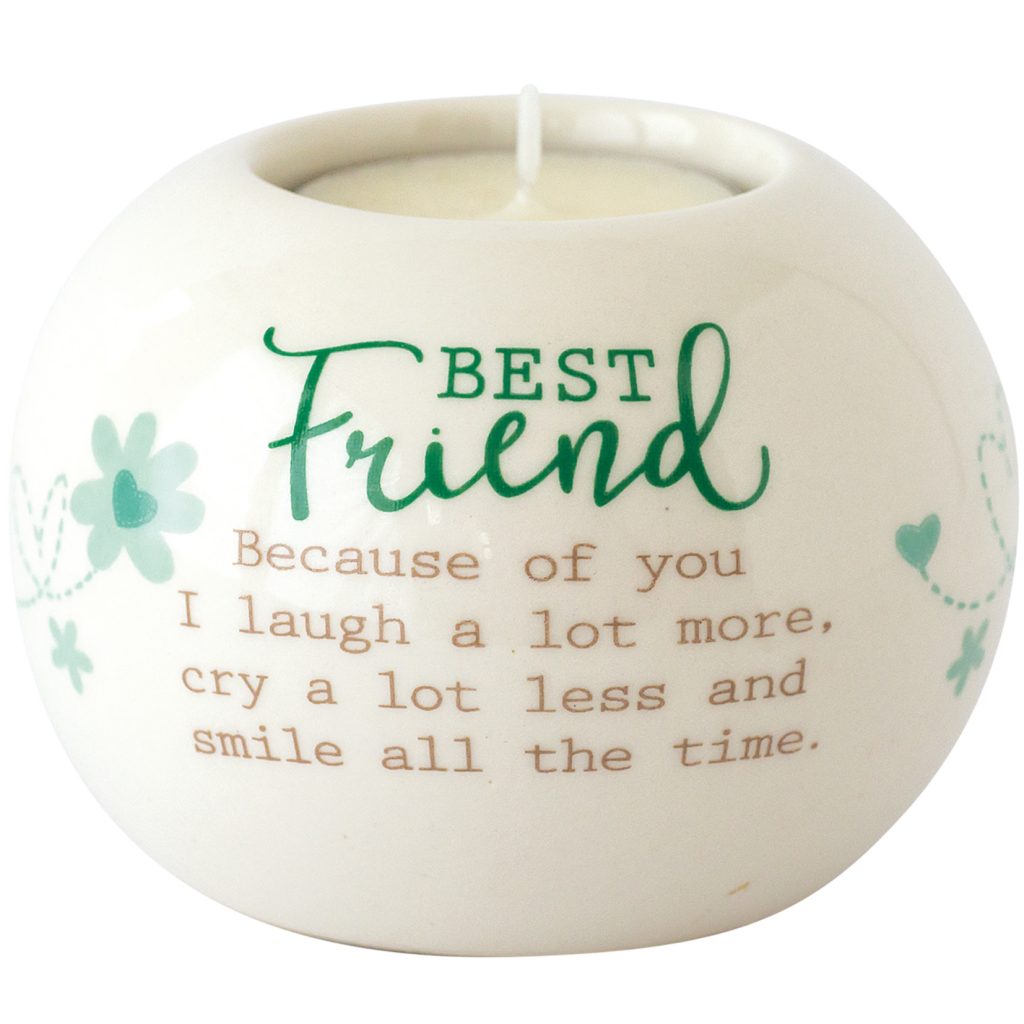 Said with Sentiment Ceramic Tea Light Holder Best Friend