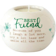 Said with Sentiment Ceramic Tea Light Holder Best Friend