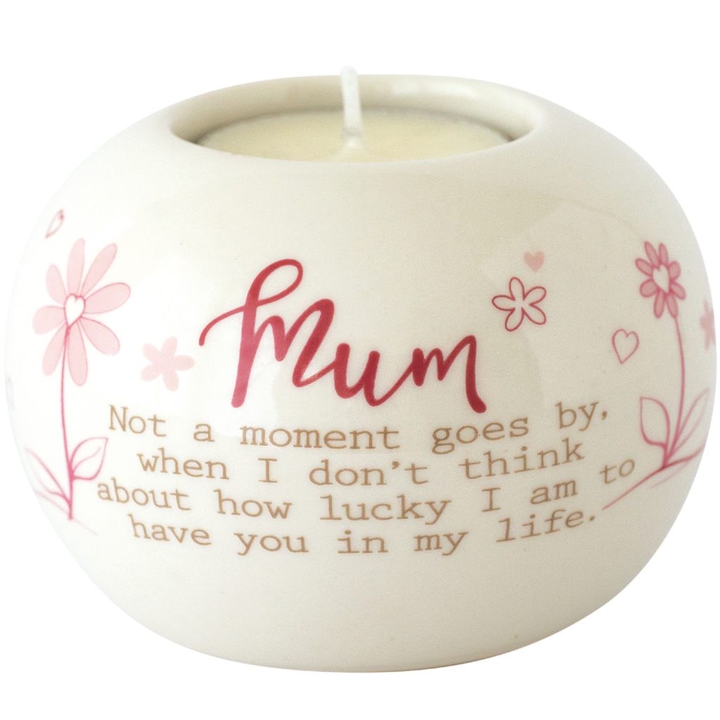 Said with Sentiment Ceramic Tea Light Holder Mum