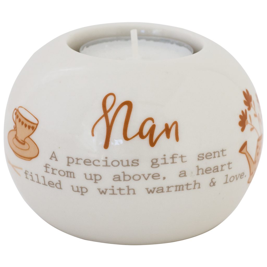 Said with Sentiment Ceramic Tea Light Holder Nan