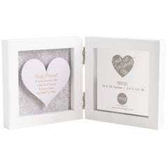 Said with Sentiment Hinged Heart Photo Frame Best Friend