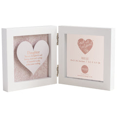 Said with Sentiment Hinged Heart Photo Frame Daughter