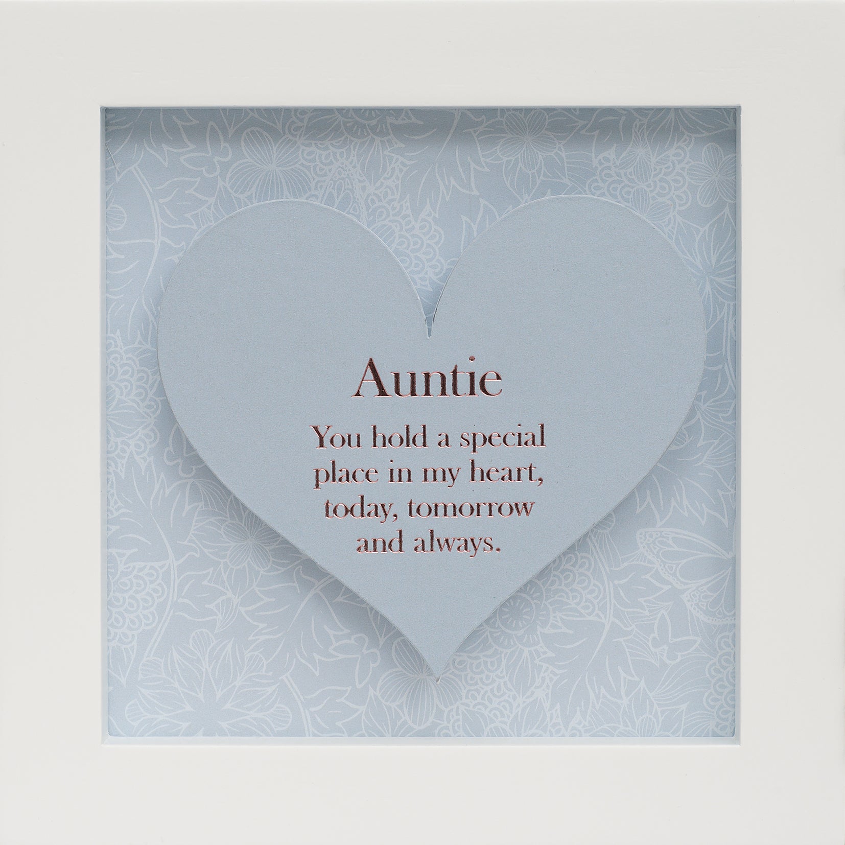 Said with Sentiment Hinged Heart Photo Frame Auntie