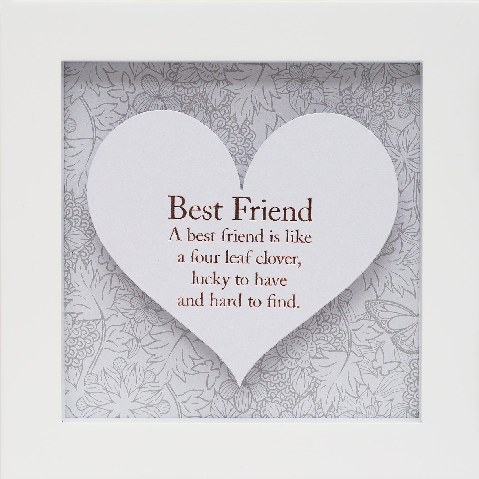 Said with Sentiment Hinged Heart Photo Frame Best Friend