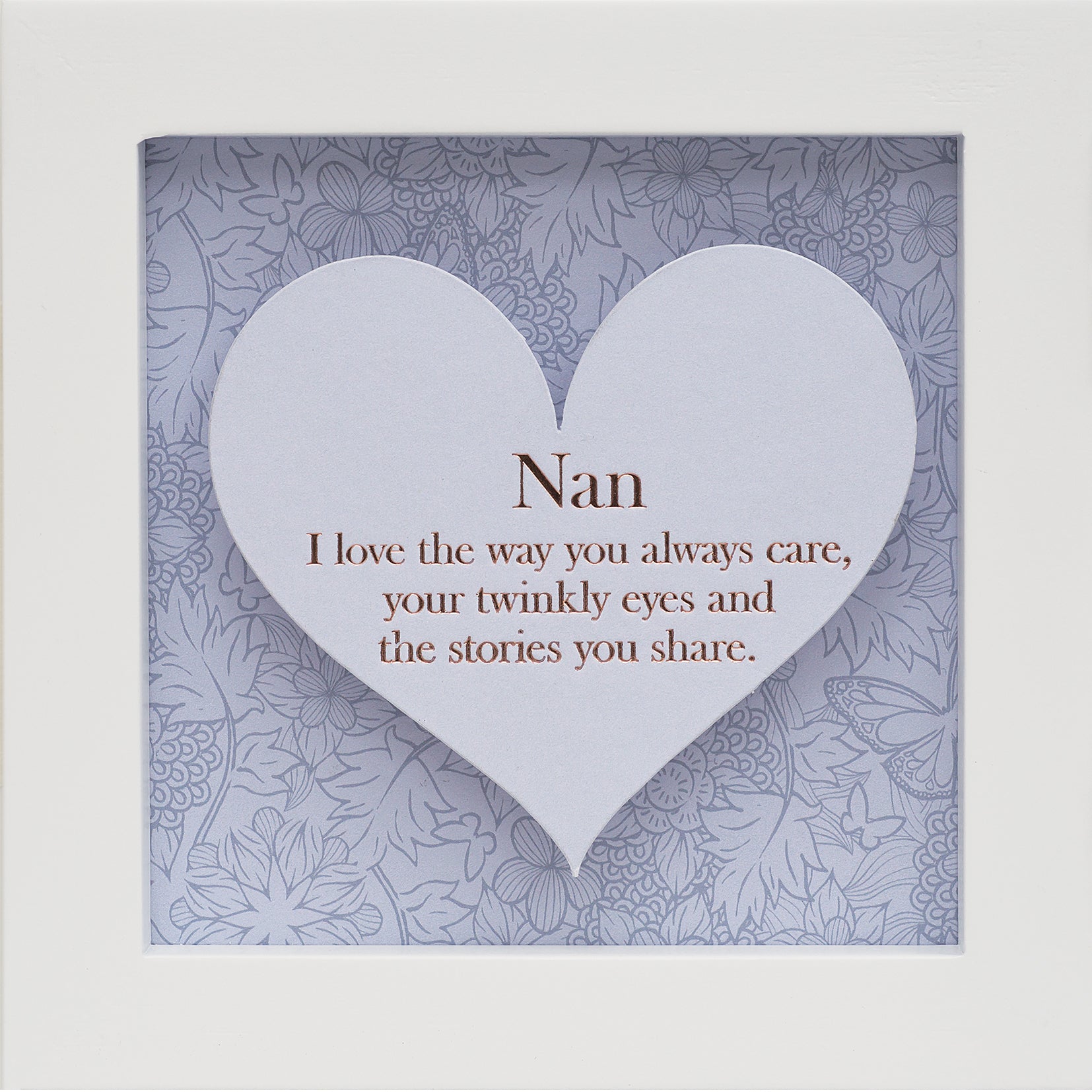 Said with Sentiment Hinged Heart Photo Frame Nan