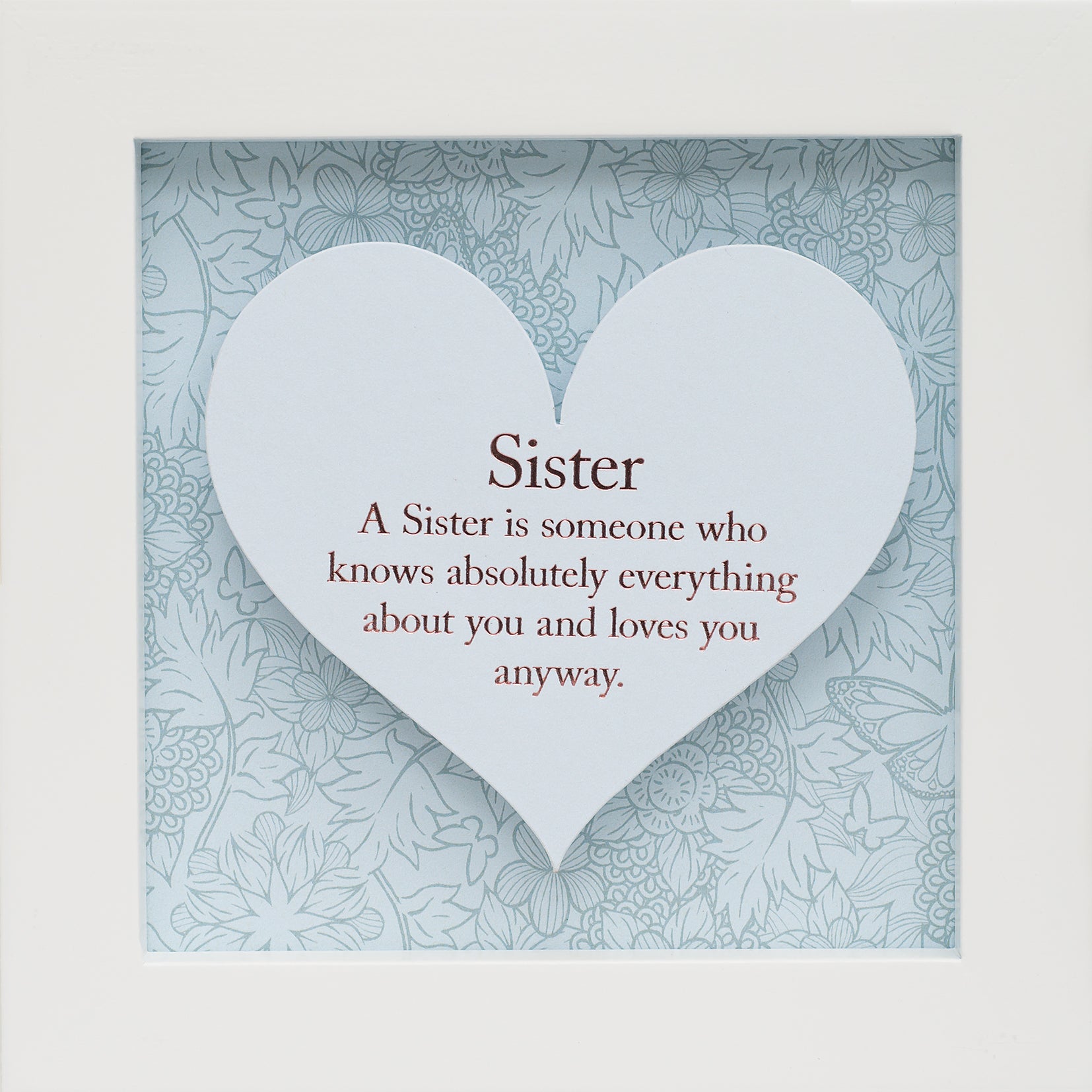 Said with Sentiment Hinged Heart Photo Frame Sister