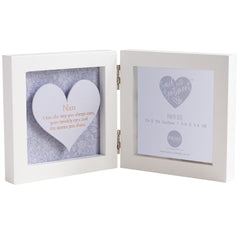 Said with Sentiment Hinged Heart Photo Frame Nan
